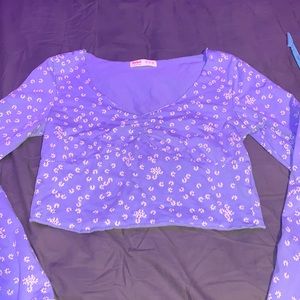 Cropped Flower long sleeve